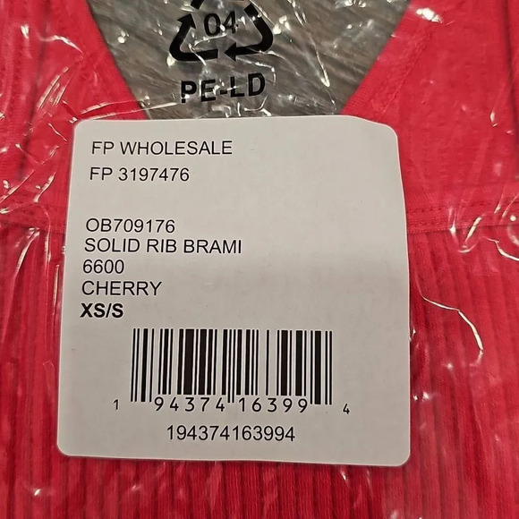 Free People Ribbed Brami Tank Top Sz XS/S - Picture 3 of 9